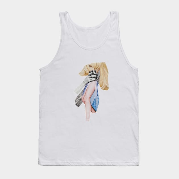 Coktail Lady Tank Top by Luca Mainini